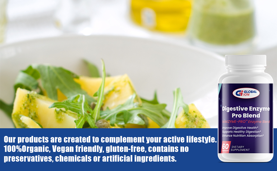 Global Ion Digestive Enzyme Pro Blend supplement facts