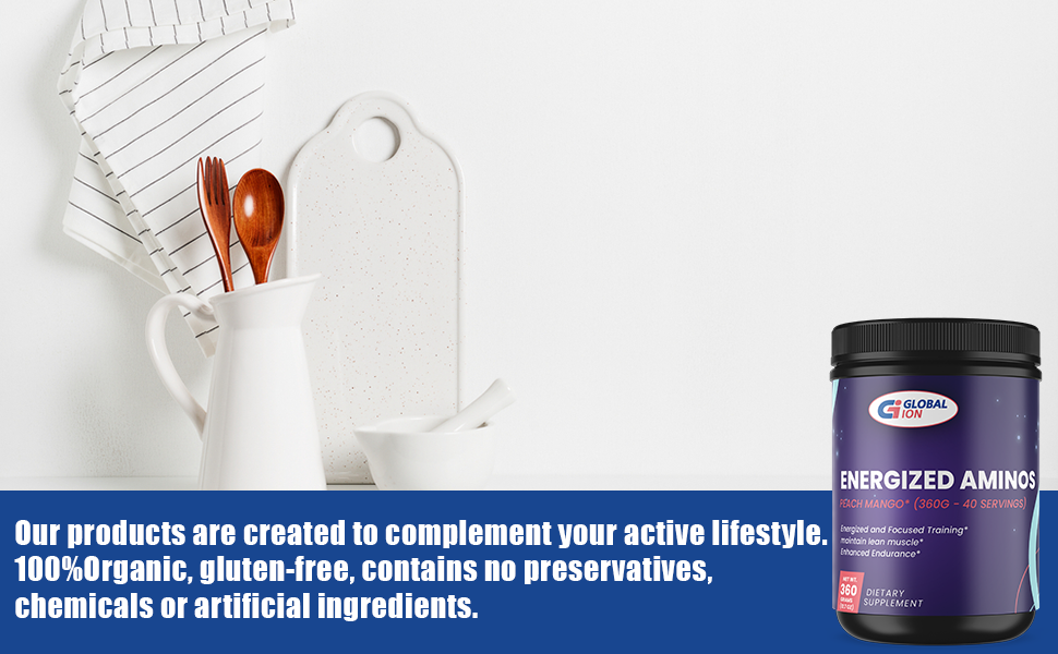 Global Ion Energized Aminos Peach Mango supplement facts