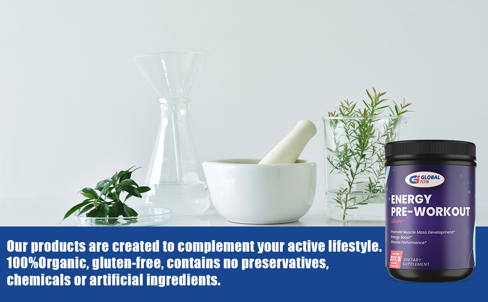 Global Ion Pre-Workout Grape supplement facts