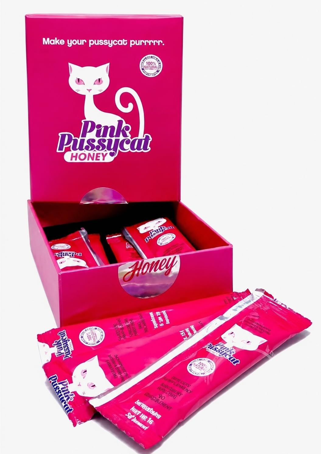 Pack of 12 Pussy cat - (Honey for her). HONEY for Women only