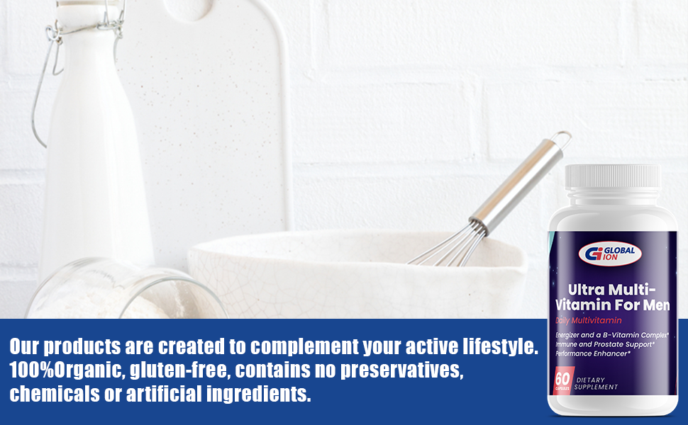 Global Ion Ultra Multi Vitamin for Men supplement facts