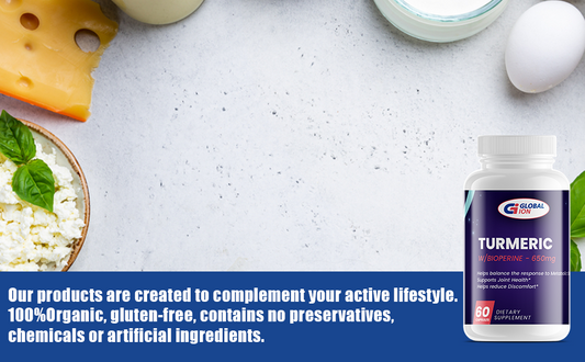Global Ion Turmeric with BioPerine supplement facts